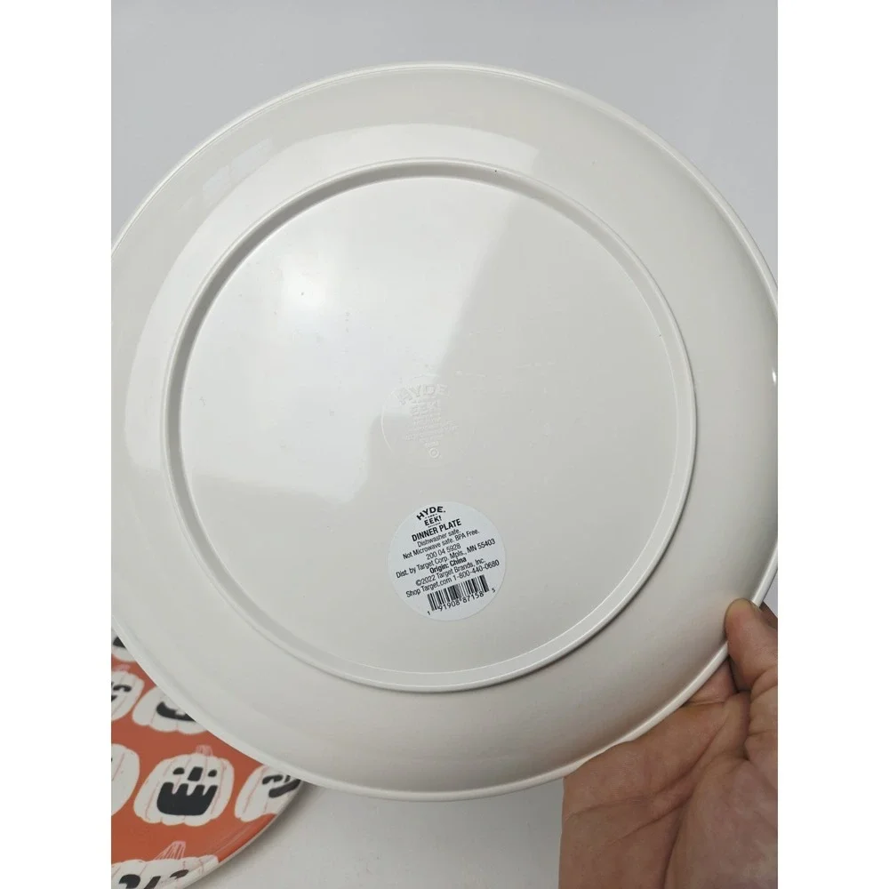 Target Hyde & EEK! Halloween plates Jack o Lantern pumpkin 10